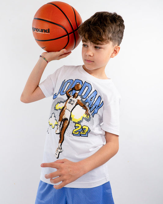 T-shirt con stampa in pixel art JORDAN