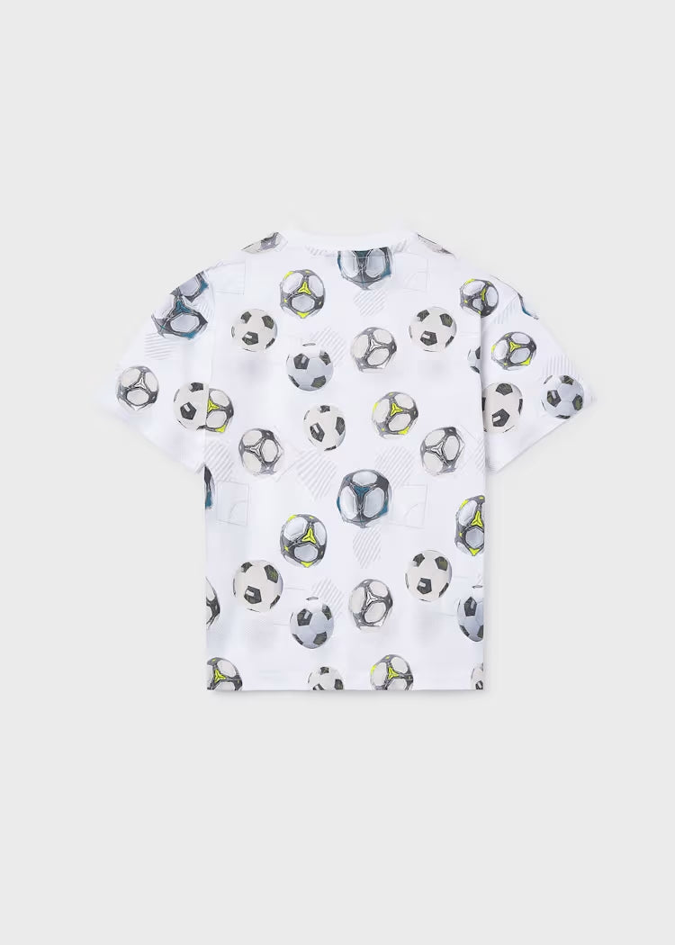 T-shirt in cotone con palloni art.6038-39 MAYORAL