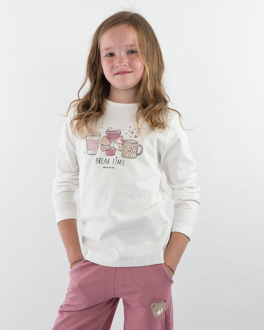 T-shirt manica lunga con tazze glitterate I DO