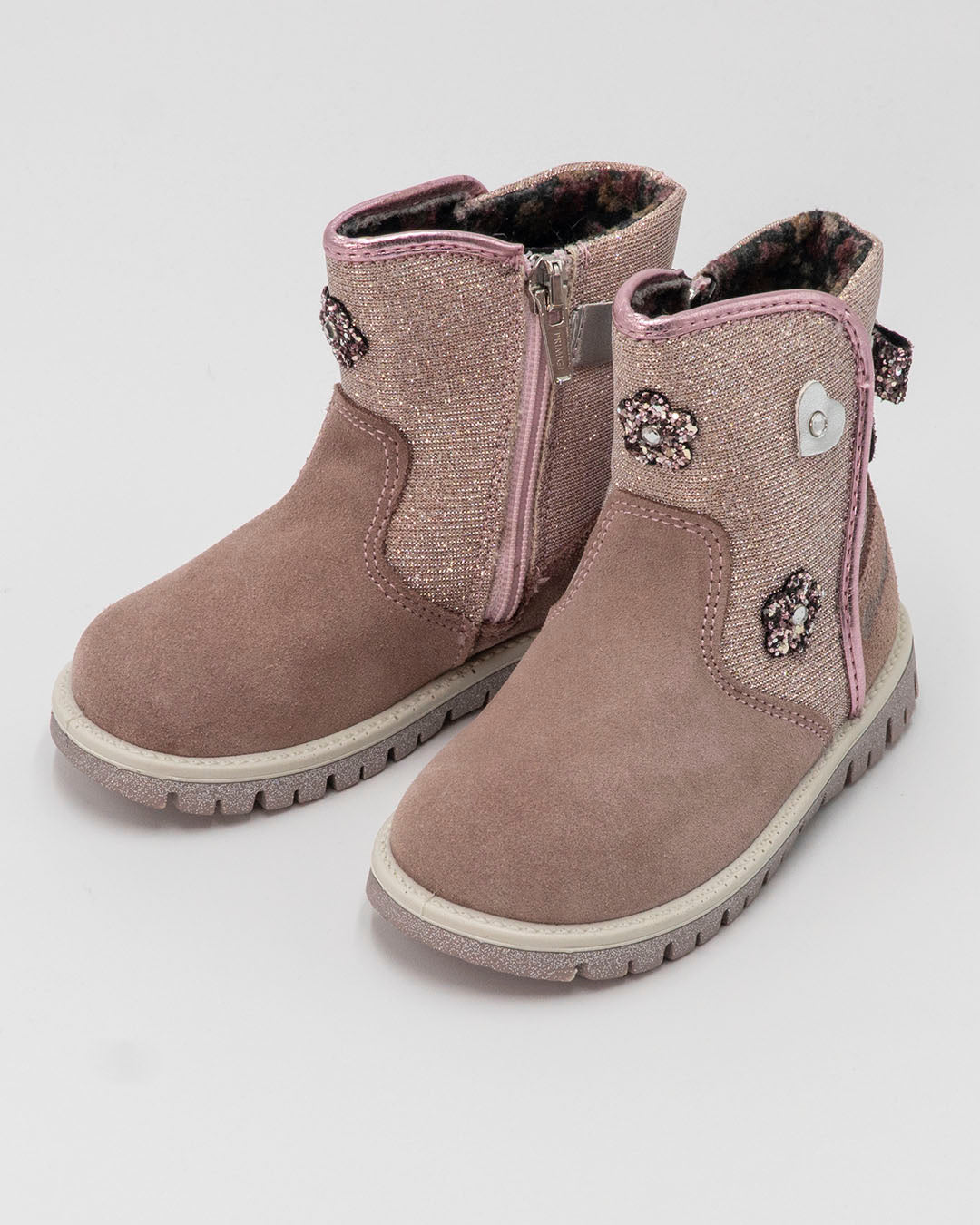 Stivaletto scamosciato e glitterato PRIMIGI