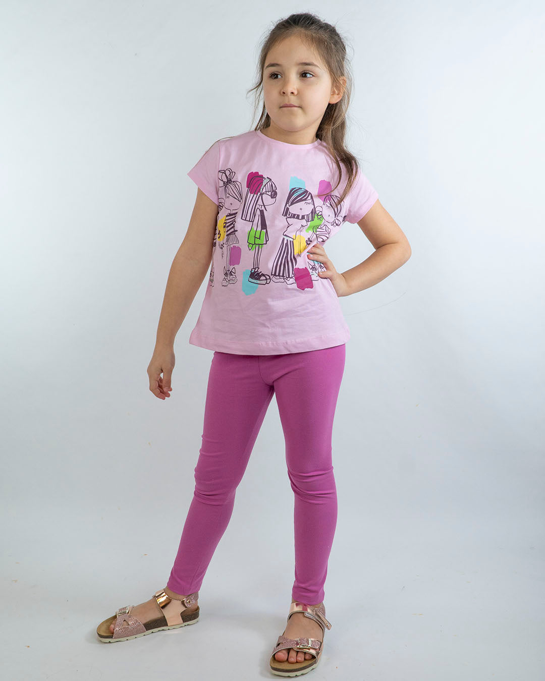 Completo stampa girls con leggings  MAYORAL
