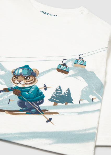 T-shirt con sciatore art.2.017-018 MAYORAL