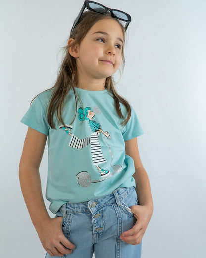 T-shirt manica corta con monopattino MAYORAL