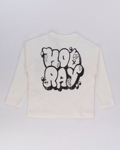 T-shirt oversize con taschino e stampa dietro I DO