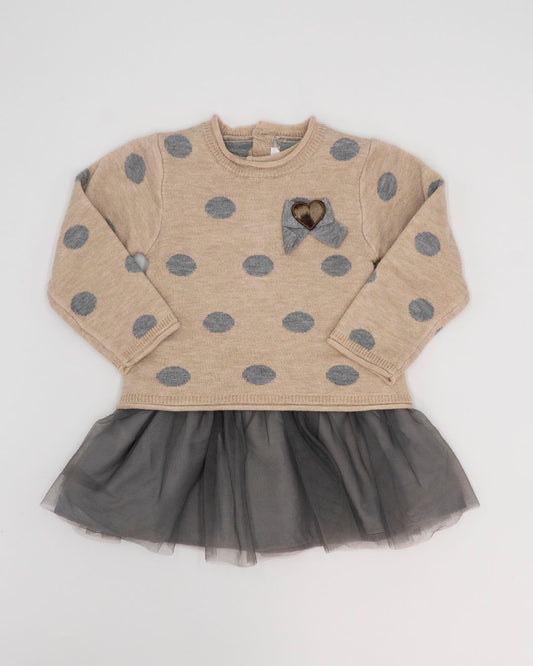 Abito 2 pezzi con pois e gonna in tulle MAYORAL