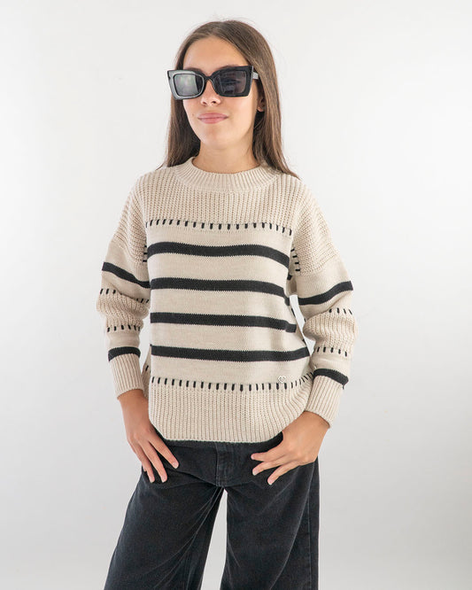 Maglione a righe Please