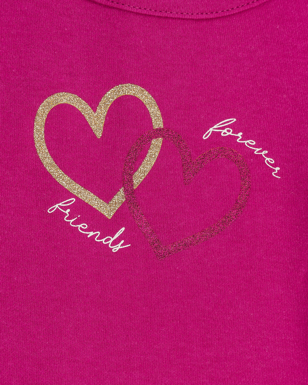 T-shirt manica lunga con cuori glitterati I DO