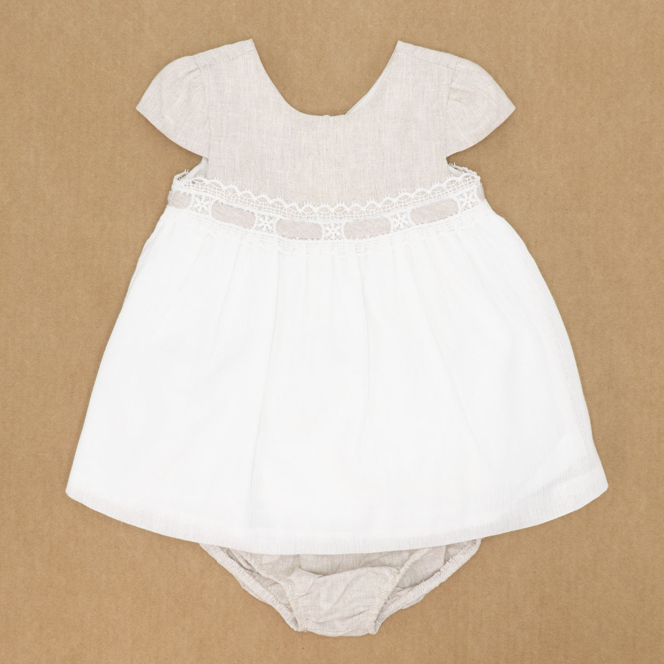 Abito in misto lino con culotte e pizzo MAYORAL