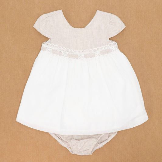 Abito in misto lino con culotte e pizzo MAYORAL