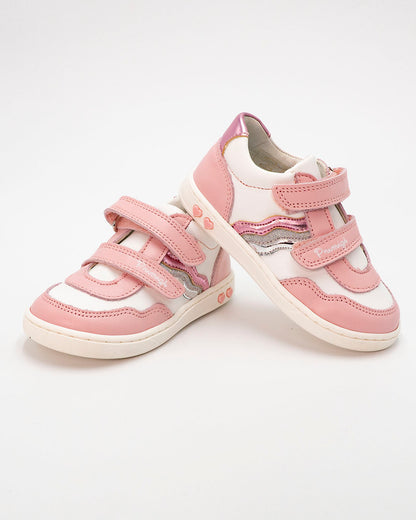 Scarpe in pelle con glitter e strappi PRIMIGI