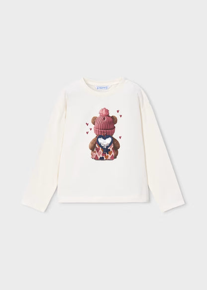 T-shirt con zaino di strass art.4.027-017 MAYORAL