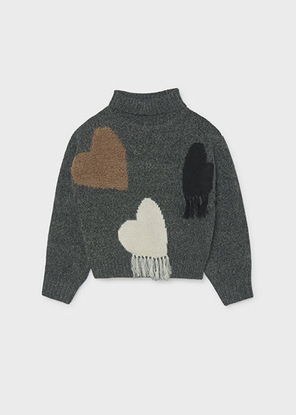 Maglione dolcevita con cuori art.7.340-014 MAYORAL
