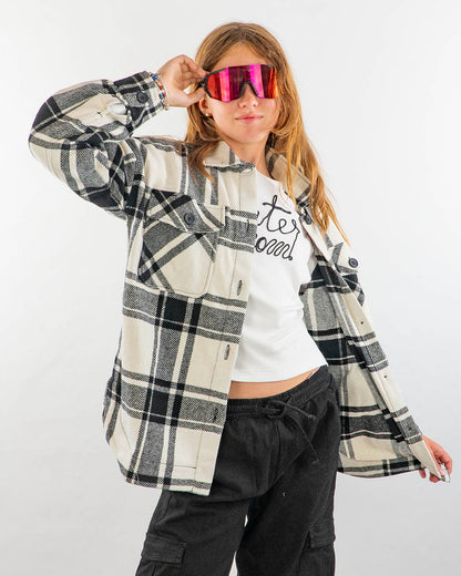 Camicia a quadri felpata