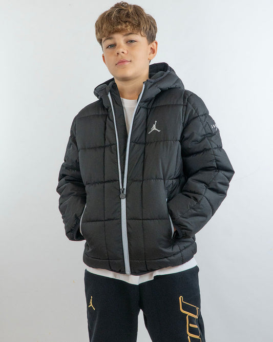 Giaccone imbottito con zip a contrasto JORDAN