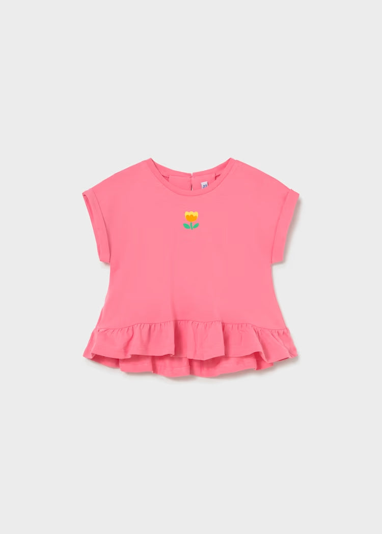 Completo 3 pz.con short fiorato art.1206-47MAYORAL
