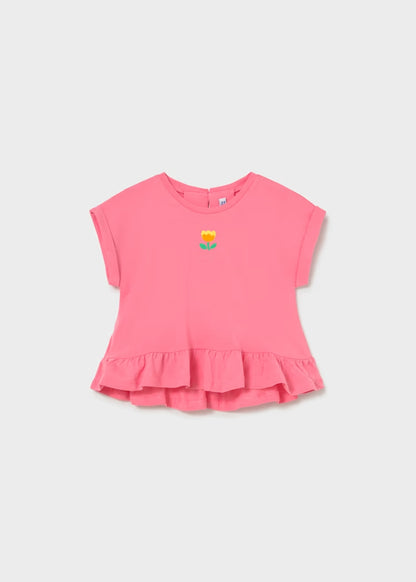 Completo 3 pz.con short fiorato art.1206-47MAYORAL
