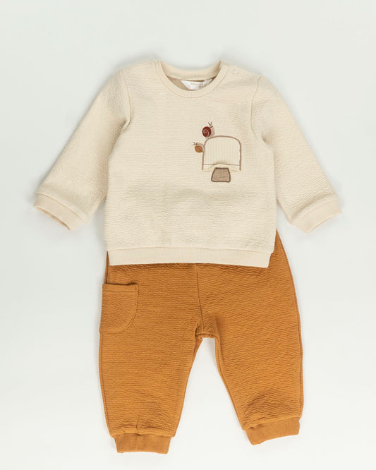 Completo 2 pz. felpato con fungo e lumache MAYORAL