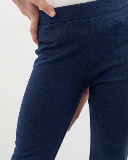 Leggings a costine taglio a zampa I DO