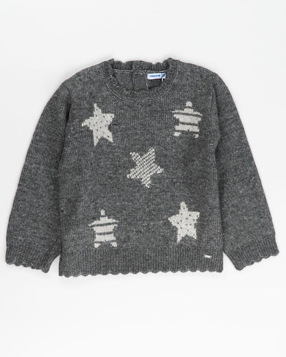 Maglione melange con cappette e stelle MAYORAL