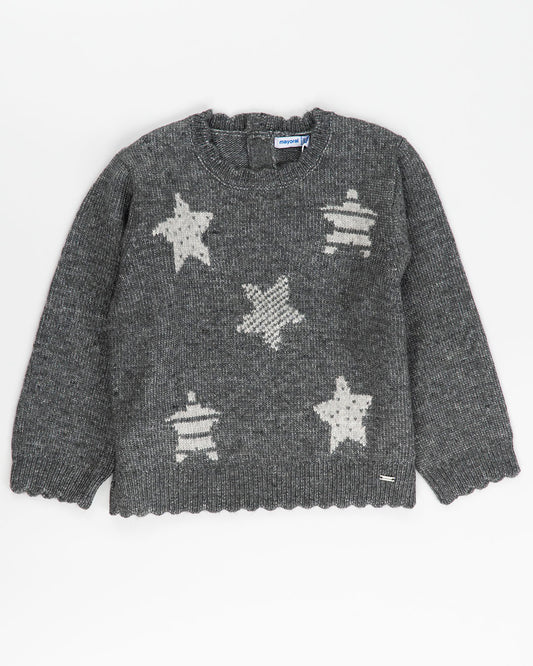 Maglione melange con cappette e stelle MAYORAL