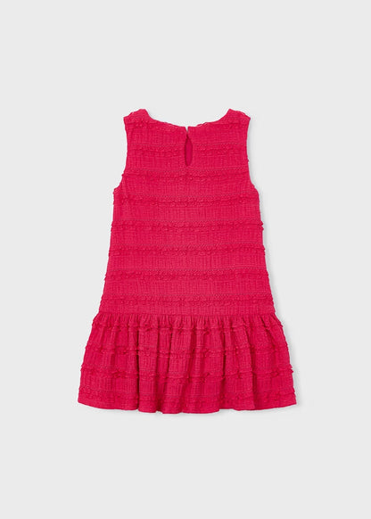 Abito smanicato con piccoli volant MAYORAL