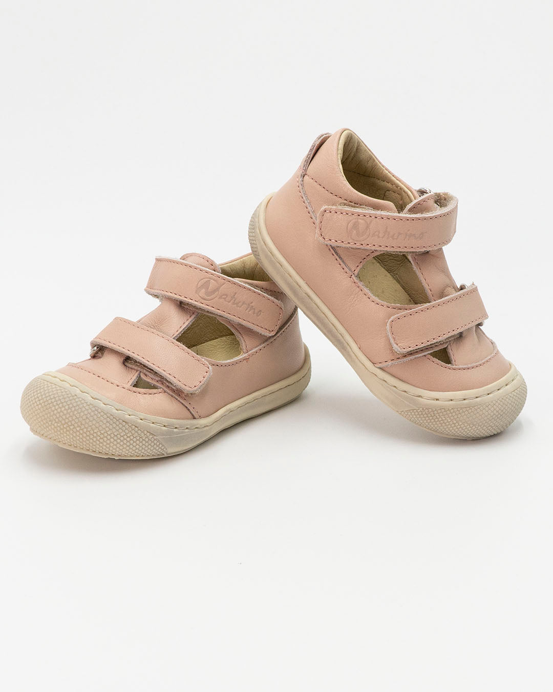 Sandali Naturino MAGGY - Semi Chiusi In Pelle Con Fiori, Per Bambine - Foto 2