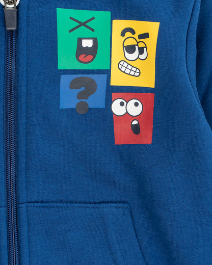 Felpa aperta felpata con faccette I DO