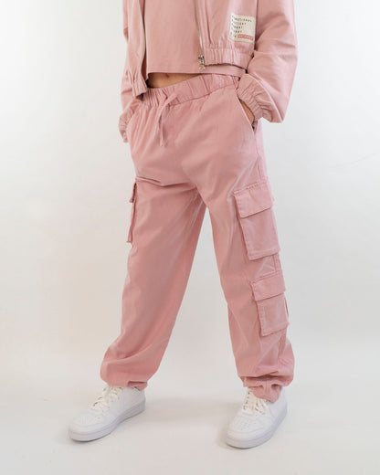 Pantalone cargo con elastico in vita I DO