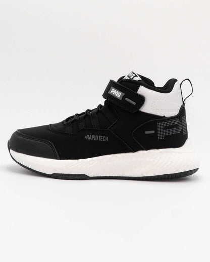 Scarpe alte con laccio elastico e strappo