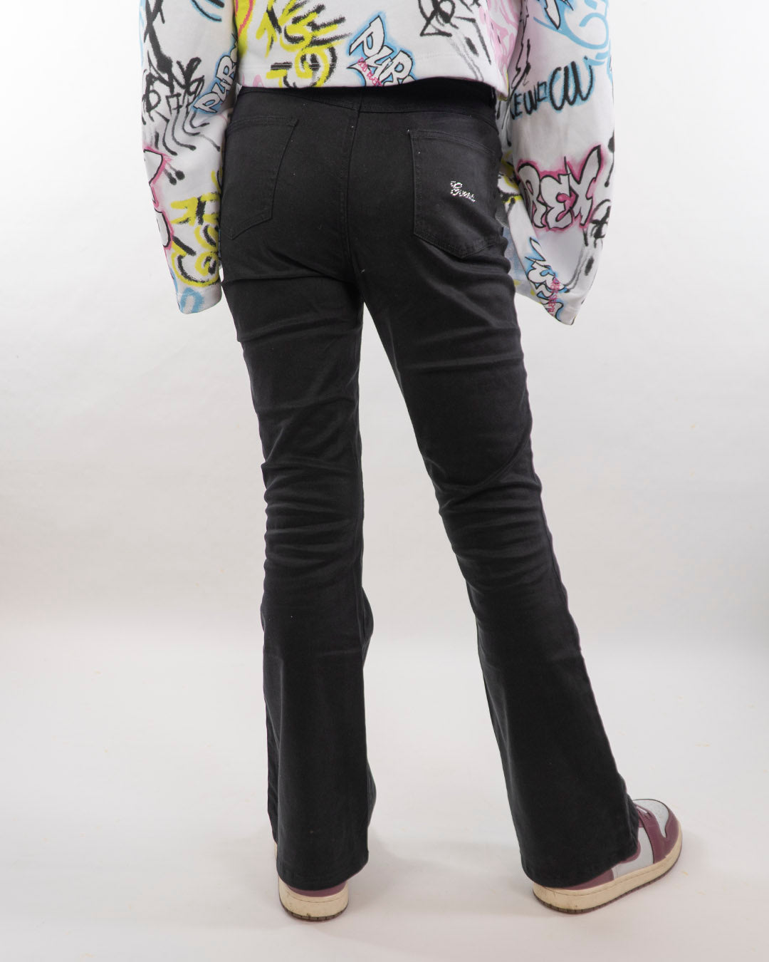 Pantalone tessuto a zampa