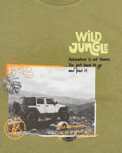 T-shirt manica corta wild jungle
