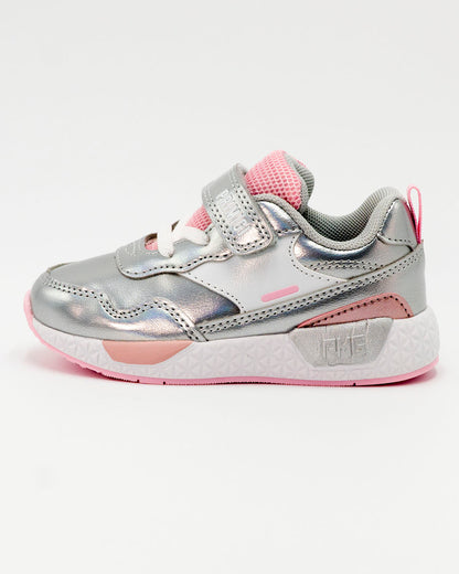 Scarpe in ecopelle argentate con strappo PRIMIGI