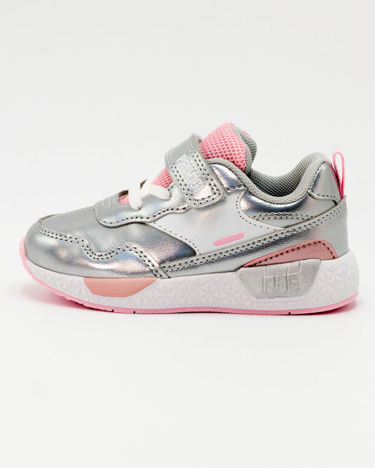 Scarpe in ecopelle argentate con strappo PRIMIGI