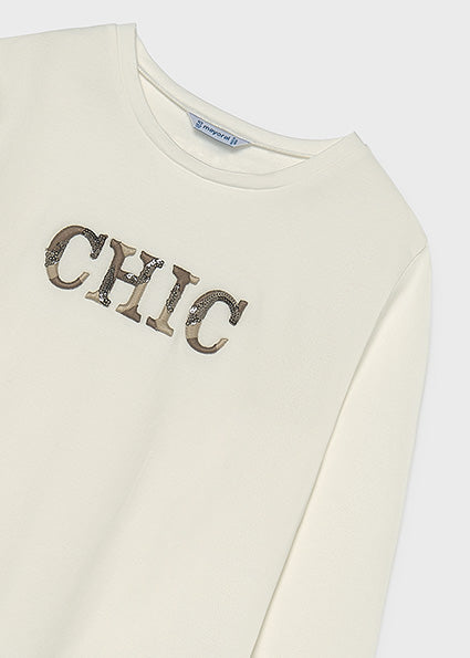 T-shirt con ricamo Chic art.7.058-080 MAYORAL