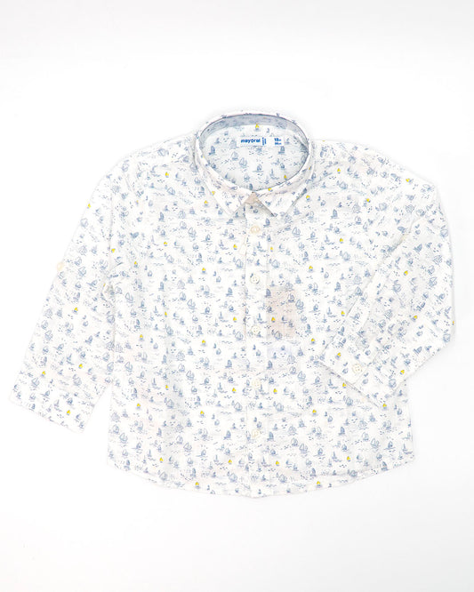 Camicia manica lunga con barchette MAYORAL