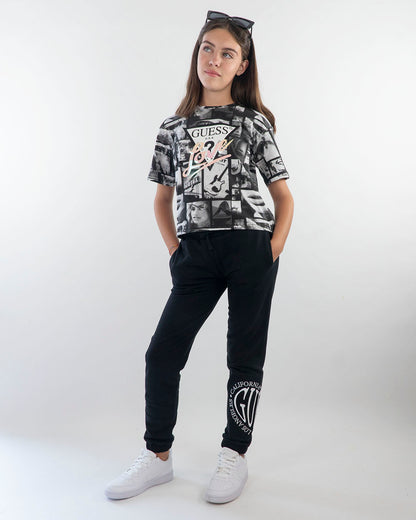 T-shirt manica corta multistampa GUESS