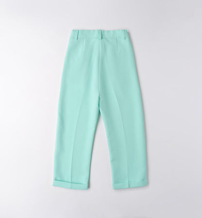 Pantaloni con pinces e risvoltino I DO
