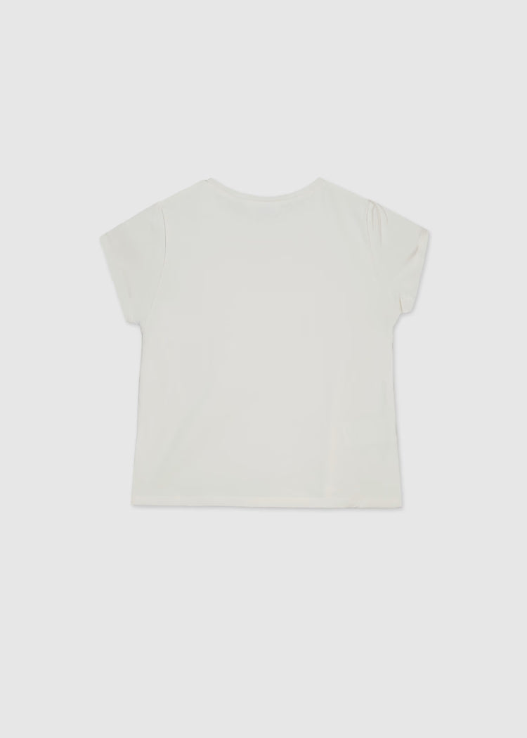 T-shirt con fiocchi in strass art.854-84 MAYORAL