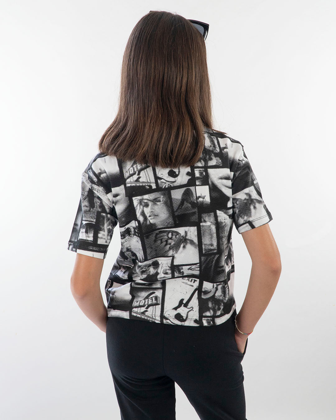 T-shirt manica corta multistampa GUESS