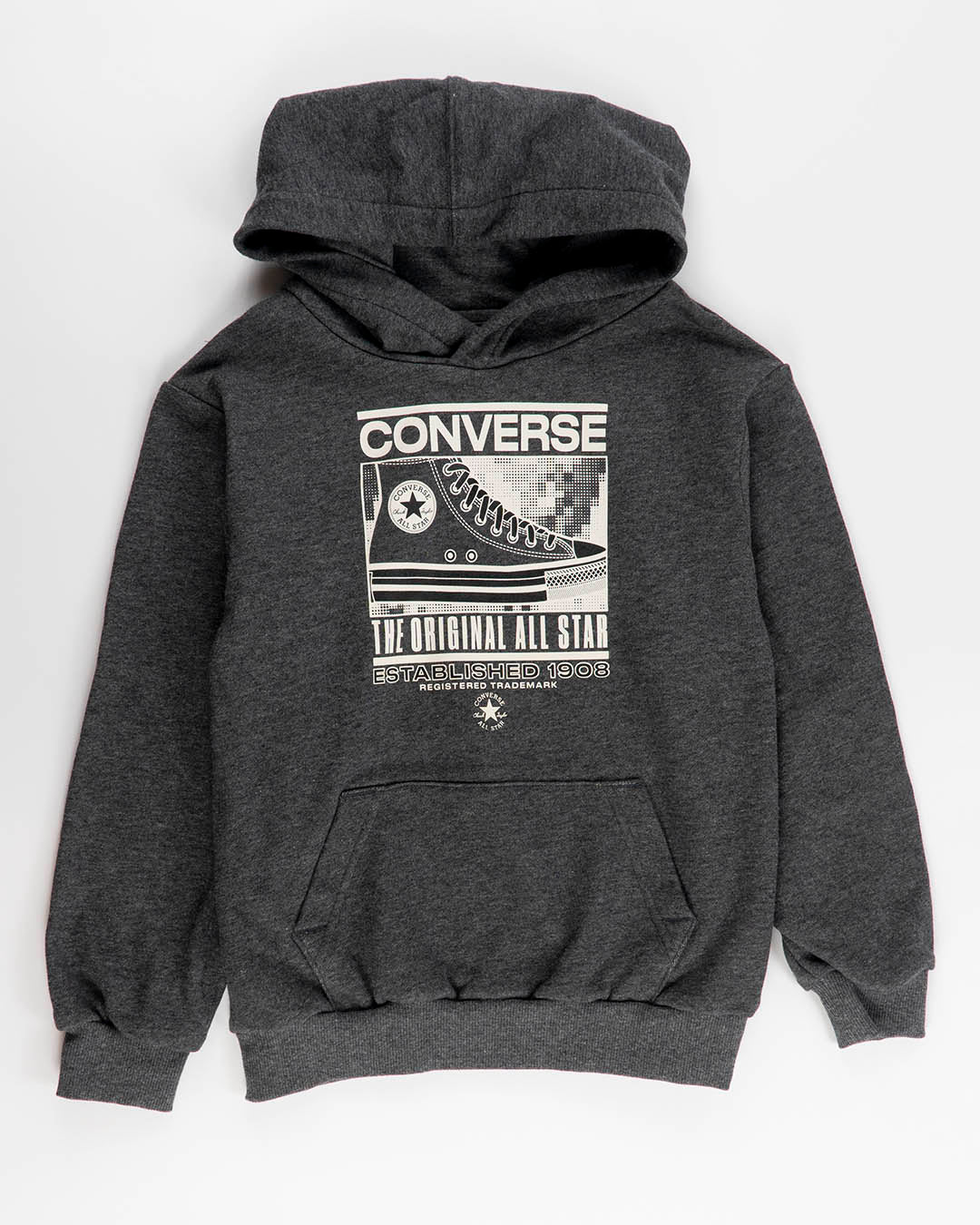 Felpa a peso medio chiusa con cappuccio CONVERSE