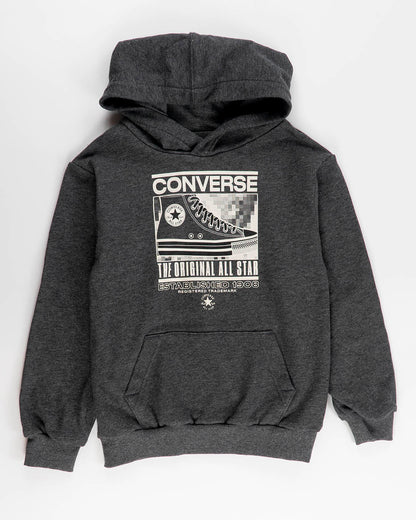 Felpa a peso medio chiusa con cappuccio CONVERSE