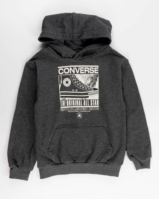 Felpa a peso medio chiusa con cappuccio CONVERSE