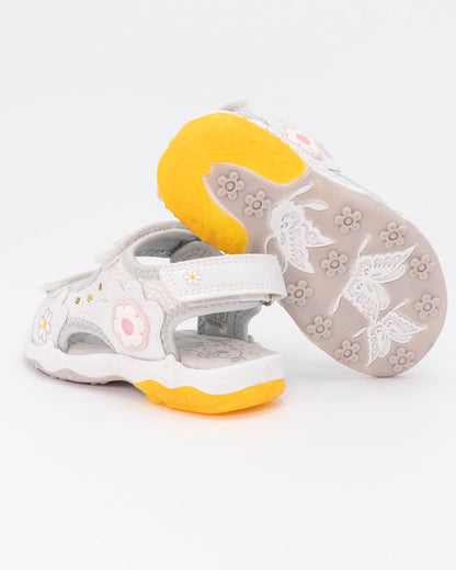 Sandali lurex con luci e margherite PRIMIGI