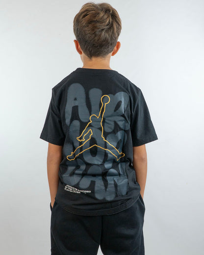 T-shirt con stampa dorata sulla schiena JORDAN