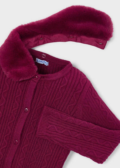 Cardigan con colletto in pelo art.4.324-47 MAYORAL