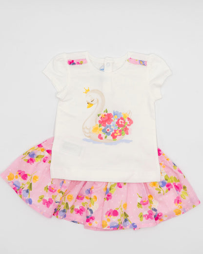 Completo 2 pezzi con T-shirt e gonna