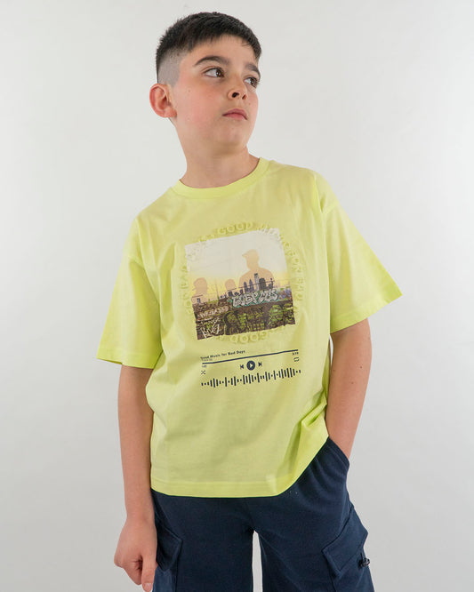 T-shirt manica corta con scritta in rilievoMAYORAL