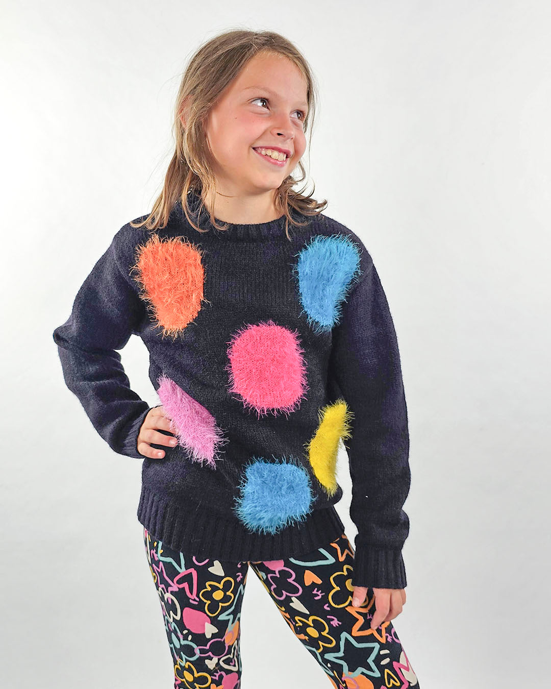 Maglione con maxipois