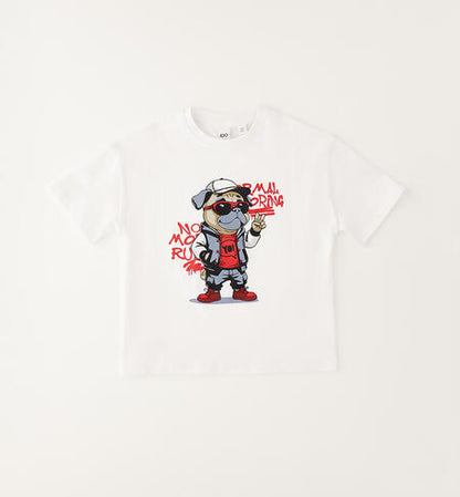 T-shirt manica corta con bulldog I DO