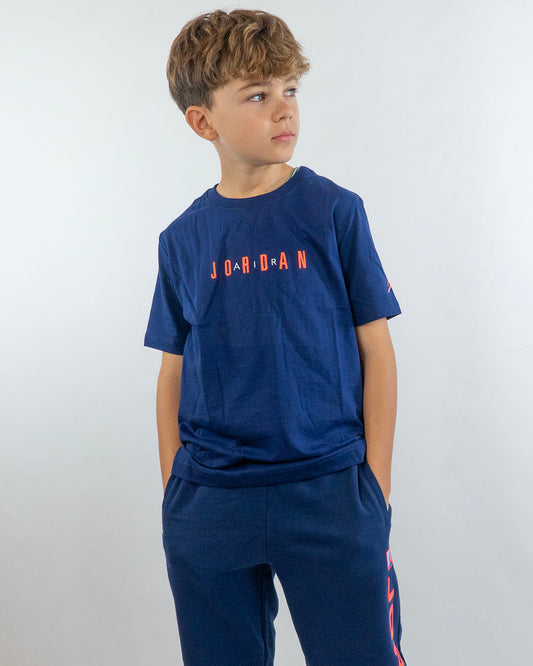 T-shirt manica corta con scritta arancione JORDAN